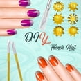 thumbnail image 4 of Soidarity 2021 nueva plantilla francesa para decoración de uñas, juego de plantillas para cortar bordes de uñas, Kit de plantillas de manicura Juegos de manicura plata, 4 of 6