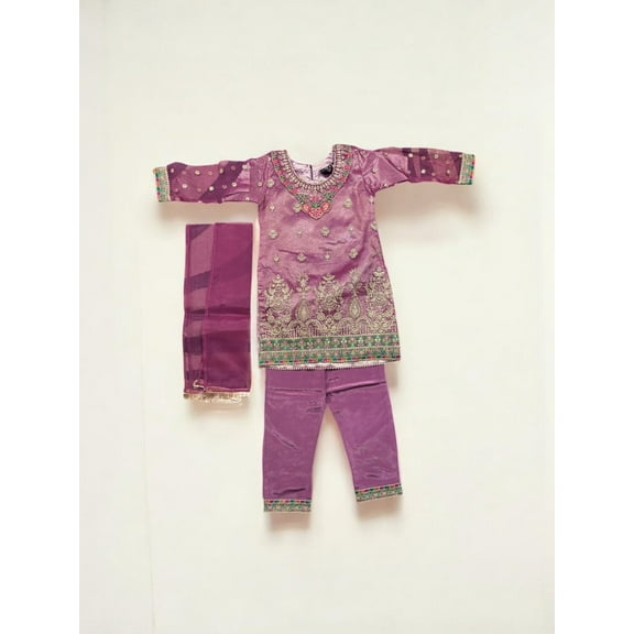 Traditional Designer Salwar Kameez for Little Girls, Elegant & Stylish Cultural Wear, 211