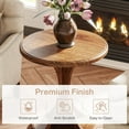thumbnail image 5 of Tribesigns Round End Side Table, Wood Small Sofa Chair Side Table for Living Room, 5 of 7