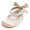 Beige, variant on Baby Summer Shoes Mary Jane Flat Shoes for Baby Girls Soft Rubber Soles Wedding Shoes Ballet Shoes Toddler White,US 4.5