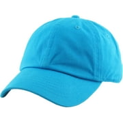 Kids Boys Girls Hats Washed Low Profile Cotton and Denim Plain Baseball Cap Hat Unisex