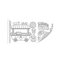 thumbnail image 1 of Aufmer Rouleau de Dessin Réutilisable pour Enfants, Papier à Colorier sur Toile pour Bébé à Coller, Rouleau de Peinture Autocollant Mural Non Toxique pour Tout-Petits, 1 of 3