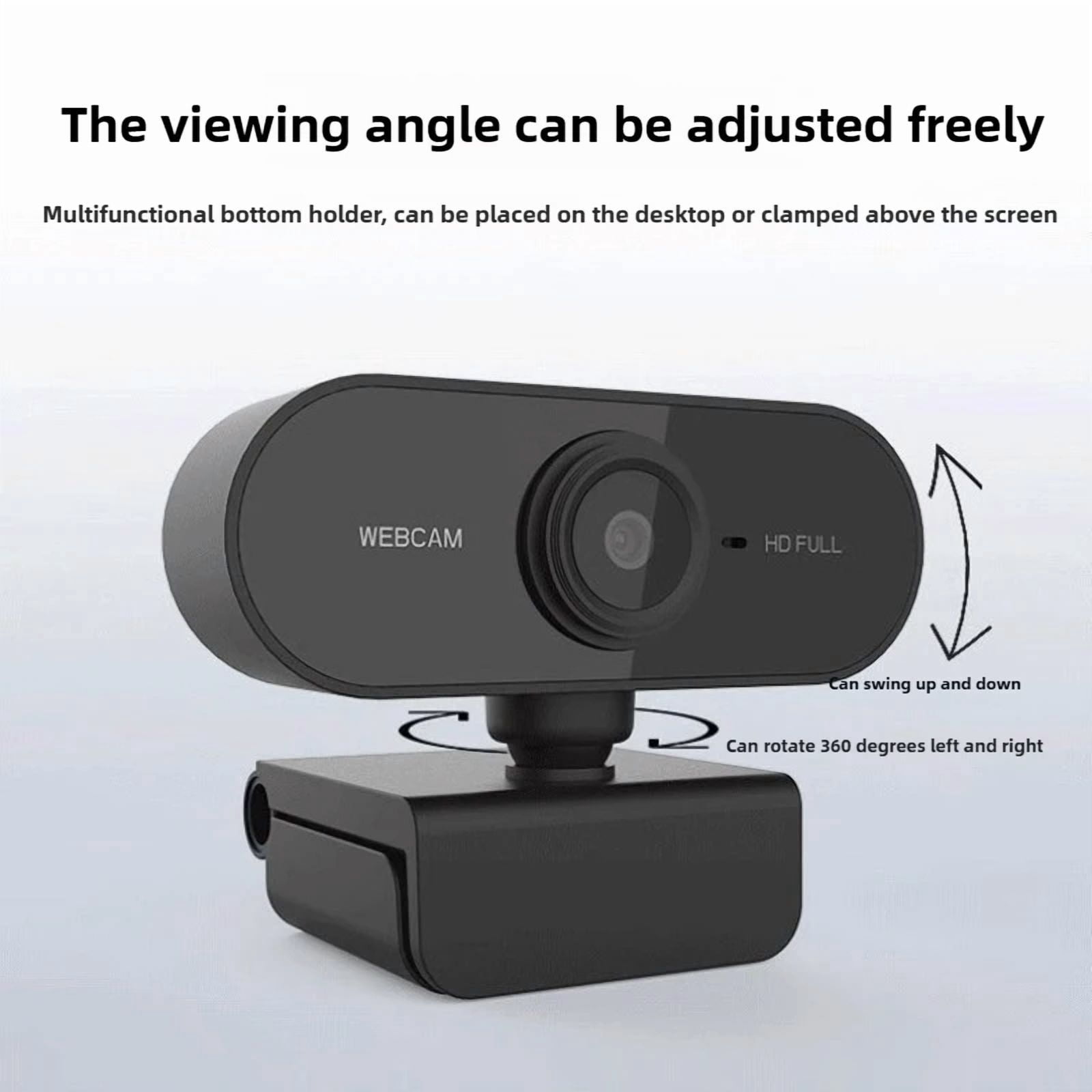1080P HD Webcam USB Network Camera with Built-in Microphone Web Camera for Laptop Desktop Video Conference Online Meeting