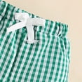 thumbnail image 6 of Toddler Boy Summer Outfits Baby Boy Animal Print Short Sleeves T-Shirt Plaid Shorts Set Infant Boy Clothes Set, 6 of 6