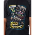 thumbnail image 2 of Monster Jam Boys' Skull Throttle Monster Truck Shirt And Shorts Pajama Set, 2 of 7