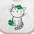 thumbnail image 4 of Inktastic St Patricks Day Irish Kitty Cat Girls Baby Bib, 4 of 4