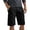 BT46_Black, variant on Men's Cargo Shorts Casual Classic Stretch Shorts with Pockets Summer Big and Tall Knee Length Pants Khaki 2XL