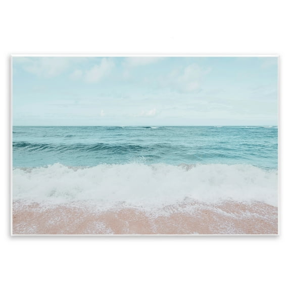 Stupell Industries Centric Beach Foam Nautical & Beach Photography Unframed Art Print Wall Art, 15 x 10