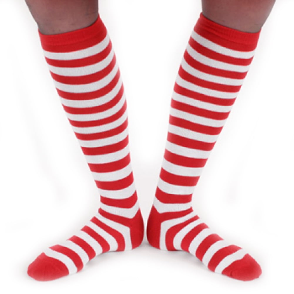 Forum Novelties Peter Alan Narrow Striped Socks - Red/White - Walmart.com