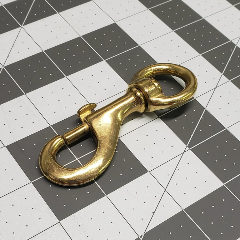 Solid Brass Swivel Snaps - Large Heavy-Duty SIze for Large Pet Leashes,  Tie-Outs, Etc. 