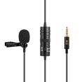 thumbnail image 1 of Micrófono Irfora Micrófono profesional Lavalier con clip, cable de 3,5 mm, 6 metros, con adaptador de 6,35 mm, parabrisas para iPhone 6 / 6P, Samsung, Huawei, teléfono inteligente, tableta, Irfora Micrófono, 1 of 7