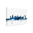 thumbnail image 3 of Trademark Fine Art Michael Tompsett Nashville Tennessee Skyline White Canvas Wall Art - 16x24, 3 of 5