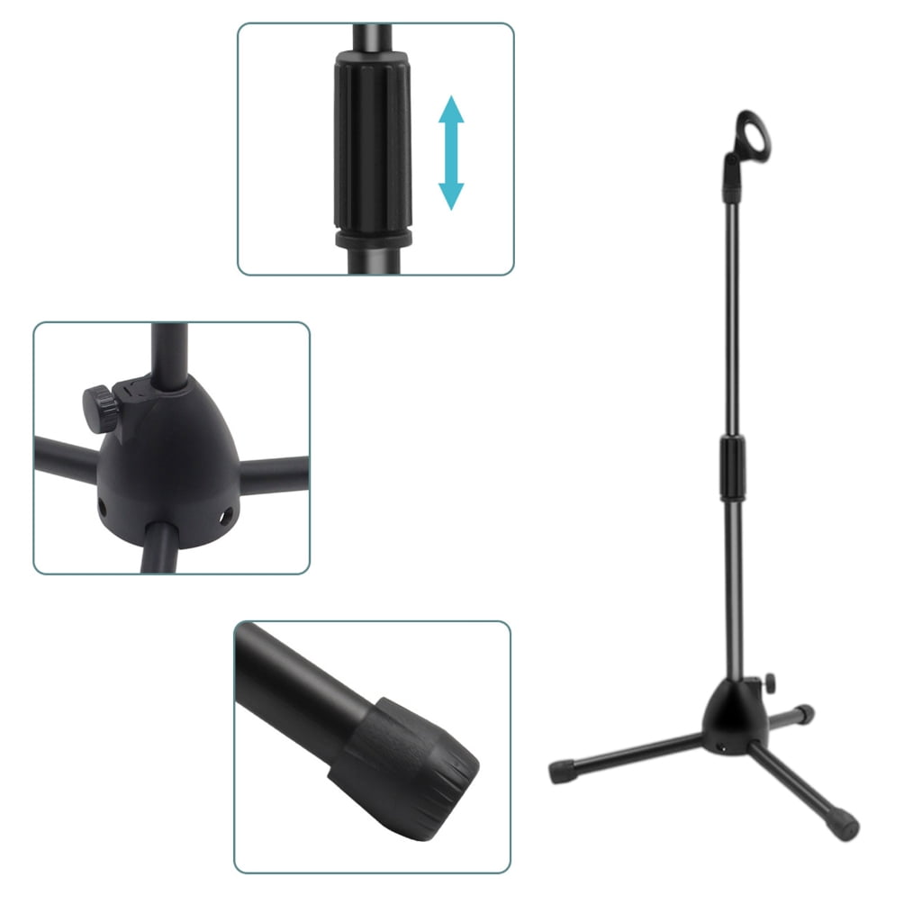 UniversalW1re1essMicrophone Floor Stand For Guitars Erhu Adjustable Telescopic