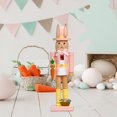 thumbnail image 7 of Jiibva Easter Bunny Wooden Nutcracker, 12" Seasonal Rabbit Figure for Home Tabletop Decoration, 7 of 7