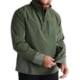 thumbnail image 4 of Banded Rapid Colorblock 1/4 Zip PULLOVER Forrest in size Large, 4 of 7