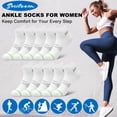 thumbnail image 4 of Smilooen 10 Pairs Women's Low Cut Ankle Socks Stretchy Breathable Athletic Socks for Women,Size 6-8, 4 of 6