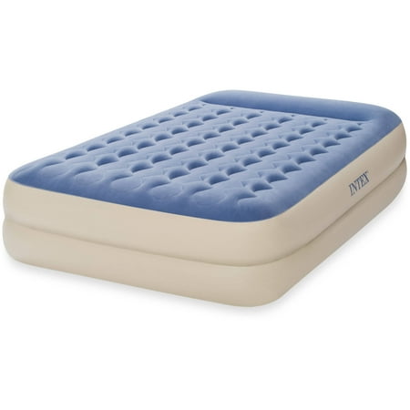 Intex Queen 18 Dura Beam Standard Raised Pillow Rest Airbed Intex Queen 18 Dura Beam Standard Raised Pillow Rest Airbed Mattress