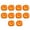 Type A, variant on Homelife 10Pcs Halloween Pumpkin Paper Plates Festive Tableware Halloween Thanksgiving Oil Resistant Dinner Plates for Harvest Parties