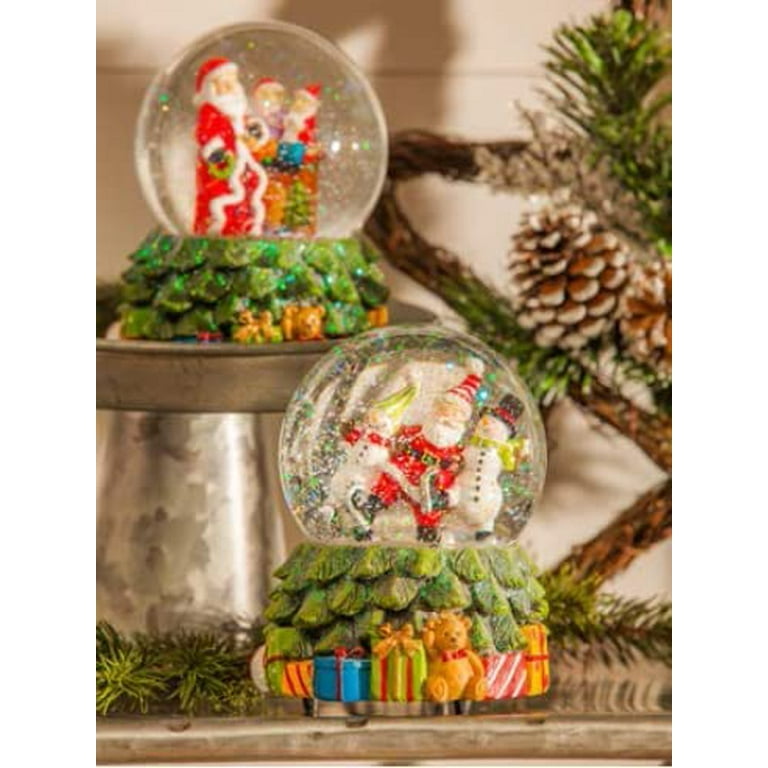  Christmas Glass Snow Globes Glitter Water Globe with Musical Snow  Globe Plays We Wish You a Merry Christmas, Santa Xmas Snow Globe, Holiday  Decoration : Home & Kitchen