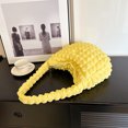 thumbnail image 2 of Bolso Mujer 2023 Plisado Hobo Bag Soft Quilted Puff Girls Purse (Amarillo), 2 of 9