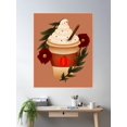 thumbnail image 2 of Autumn Fall Pumpkin Coffee Spice Poster Wall Art, Modern Wall Decor, 16x24 UNFRAMED, 2 of 3