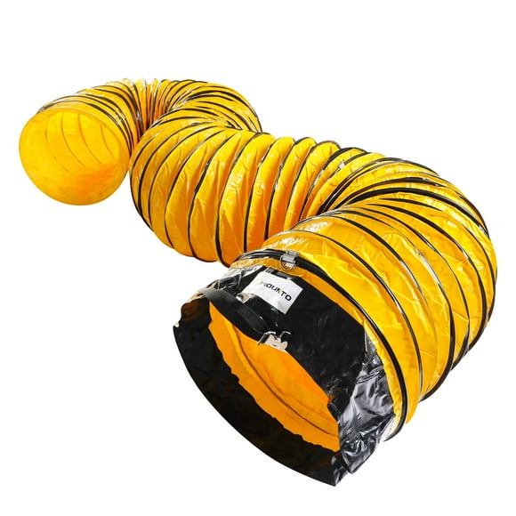 Mounto Conduit Flexible en Pvc de 25 Pieds pour Ventilateur d'Extraction (16 Pouces Sans Sac)