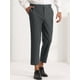 thumbnail image 2 of Lars Amadeus Pantalones De Vestir PaHombre Color Sólido Frente Plano Slim Fit Business Pantalones Recortados Gris oscuro M, 2 of 6