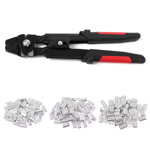 Fishing Crimping Tool Fishing Wire Line Crimping Rigging Kit Fishing Pliers Wire