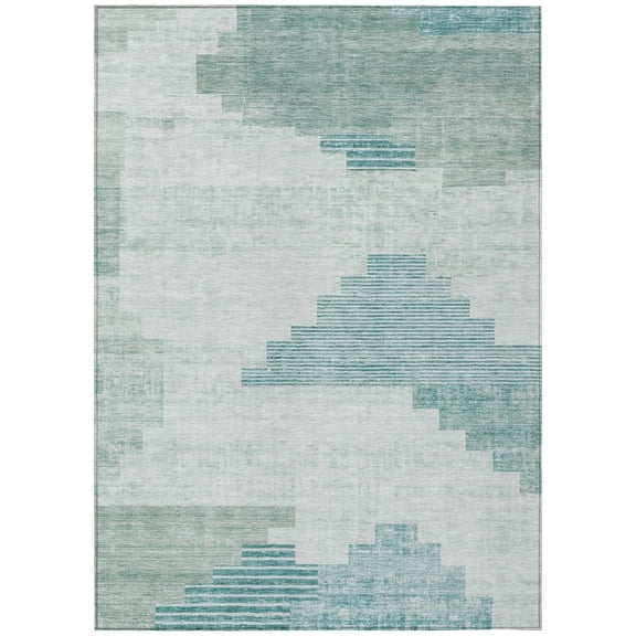 Dalyn Rugs Machine Washable Indoor/Outdoor Chantille Teal 2'6" x 3'10" Rug