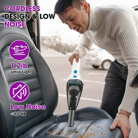 Loheer Handheld Vacuum Cordless,  Hand Vacuum Cleaner, Portable Lightweight for Home Car Pet