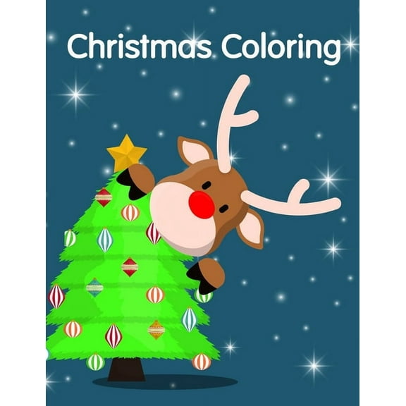 Art Animal: Christmas Coloring : A Cute Animals Coloring Pages for Stress Relief & Relaxation (Series #6) (Paperback)