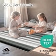 thumbnail image 4 of ODIKA 4'x6' Machine Washable Non-Slip Area Rug, Monochrome Featuring Wide Bands And Modern Stripe Motif High Traffic Rug, Black, 42982, 4 of 7