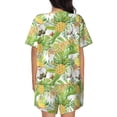 thumbnail image 3 of Lsque Gnome and Pineapple Women's Short-Sleeved Pajama Set - 2 Piece Soft and Lightweight Sleepwear Set-Small, 3 of 9