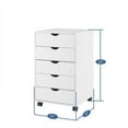 thumbnail image 4 of Office File Cabinets Wooden File Cabinets Lateral File Cabinet Wood File Cabinet Mobile File Cabinet Mobile Storage Cabinet White, 4 of 5