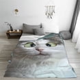 thumbnail image 5 of Honeii Funny Cat Print Fleece Blanket - Throw Blanket for Bed, Sofa, Couch, Camping, and Travel , Microplush Ultra Soft Warm Blanket-60"x50", 5 of 7