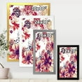 thumbnail image 4 of Designart 'Yellow and Pink Flowers Retro' Traditional Framed Art Print, 4 of 4