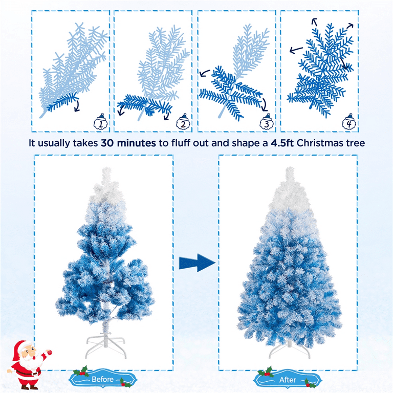 Free Shipping! Alden Design 7.5 FT Artificial Snow Flocked