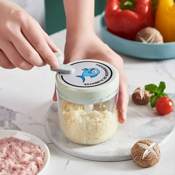 Picadora Manual para Verduras y Frutas, Picadora de Cebollas, Pimientos, Extractor, Licuadora, Triturador de , Aparatos de Cocina
