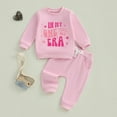 thumbnail image 3 of Jxzom Baby Girl First Birthday Outfit In My One Year Old Era Sweatshirt Tops Long Sleeve 1st Birthday Shirt Pants Fall Clothes Set, 3 of 10