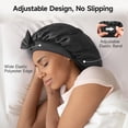 thumbnail image 4 of Gorro de seda Umisleep 22 Momme Mulberry Silk para mujer, color negro, 4 of 7