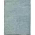 thumbnail image 1 of Unique Loom Solo Solid Shag Collection Area Modern Plush Rug Lush & Soft, 9' 0 x 12' 0 Rectangular, Slate Blue, 1 of 5
