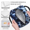 thumbnail image 2 of Horeoi Blueberry Pattern Large Insulated Lunch Bag for Work, School, Picnic - Waterproof, Durable Oxford Cloth, Comfortable Handle-Black, 2 of 9