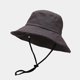 thumbnail image 1 of Sombrero de cubo con cuerda para mujer, gorra de playa de ala ancha con protección solar, accesorio de vacaciones al aire libre para senderismo, 1 of 4