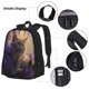 thumbnail image 3 of Fotbe Purple Flower Lazy Cat Set Escolar 3 en 1 para Niños - Mochila Duradera con Lonchera Aislante y Estuche para Lápices - Mochila Escolar para Niños y Niñas, 3 of 7