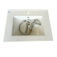 thumbnail image 6 of Luke Bathroom Sink 23.62" W White Porcelain Drop In Sink w/Chrome Over Brass Faucet and Sink Drain| Renovators Supply - Pack of 2, 6 of 9