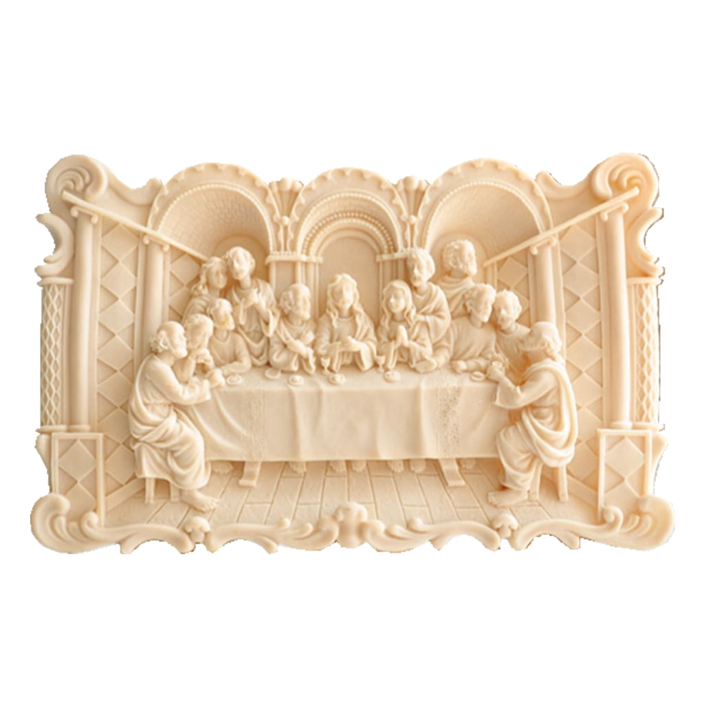The Last Supper Photo Frame Listing Mold DIY Resin Epoxy Frame Mold for DIY Handmade Crafts Home Decorations