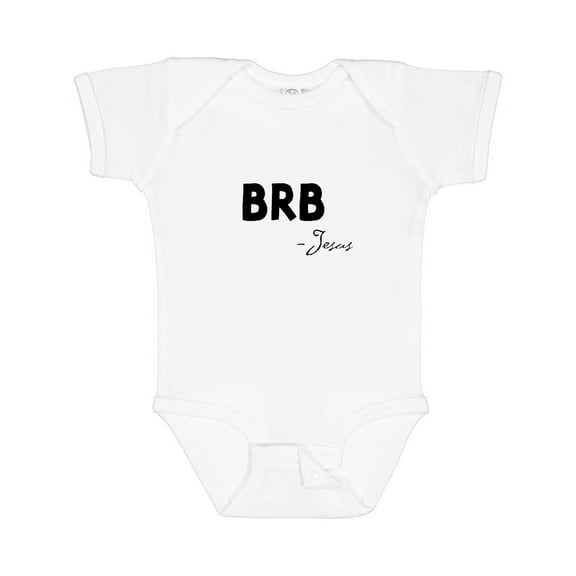 Inktastic Easter BRB Jesus Boys or Girls Baby Bodysuit