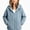 Light Blue, variant on HAOTAGS Girls Hooded Fleece Jacket (3-13) Solid Color Long Sleeve Jacket With Pocket Warm Zipper Outerwear Light Blue Size 6