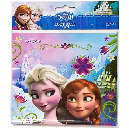 (4 Pack) Frozen Party Favor Treat Bags, 8ct