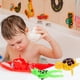 thumbnail image 5 of FELTECHELECTR 3 piezas de juguetes de baño con cadena de cuerda para niños, juguetes de baño con adorables animales de dibujos animados., 5 of 6